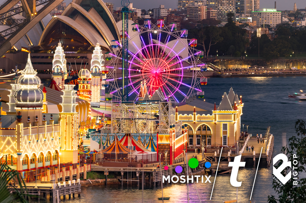 Ticketmaster & Moshtix announce joint ticketing partnership with Big Top Luna Park, Sydney