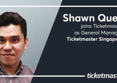 Shawn Quek appointed General Manager of Ticketmaster Singapore